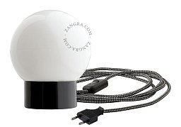 Настольная лампа Zangra Pure Porcelain 095 чёрная