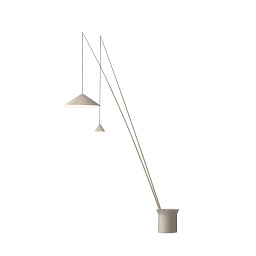 560524/15 Vibia North торшер изогнутый с бежевым абажуром