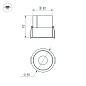 Встраиваемый светильник Darklight Arlight MS-ATLAS-BUILT-R90-25W — фото 1