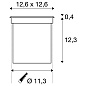 227604 SLV ROCCI GL SST 3000K square IP67 120° уличный светильник — фото 2