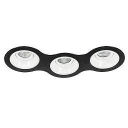 D697060606 Lightstar Domino встраиваемый светильник, 50Вт, белый;черный