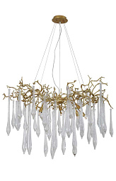REINA SP8 D1000 GOLD PEARL Crystal Lux REINA подвесная люстра с каскадными хрустальными подвесами и золотым каркасом