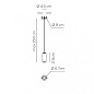 SPURBMIMI1NILCC Axolight Urban Mini SP M LED LCC средняя цилиндрическая люстра матовый никель — фото 3