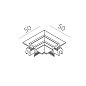 Угловой соединитель для шинопровода M7 F UGL L B Led Technology — фото 1