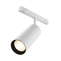 TR032-2-20W3K-S-W Maytoni Focus магнитный трековый светильник белого цвета с цилиндрическим корпусом для системы 23мм Exility