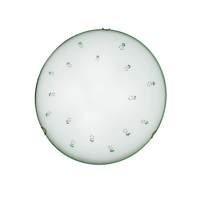 потолочный светильник круглый с латунным декором