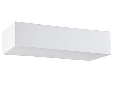 настенный керамический светильник прямоугольной формы с мягким светом вниз