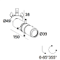 24151 9200 B-B Delta Light  Spy 39 Clip Framer встраиваемый точечный светильник — фото 1