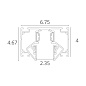 A474306 Arte Lamp Linea track 48V 23mm магнитный шинопровод для натяжного потолка — фото 4
