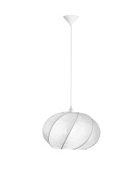 Artificial Silk & Sandy White Metal Base LED E27 1x12Watt 100-240Volt IP20 Bulb Excluded D:45 H:230 cm