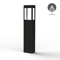 Tetra N° 3; Clear polycarbonate Built-in LED 2700°K warm white SYM 12W; Dark grey