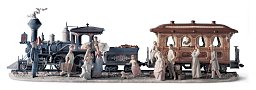 Фарфоровая скульптура паровоза с пассажирами A Grand Adventure Lladro, лимитированная серия 01001888