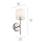 Ali 14" 1 Light Sconce Polished Nickel настенный светильник 52505PN Kichler