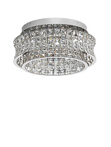 Triac Dimmable Chrome Metal & Crystal LED 46Watt 220-240Volt 3465Lm IP20 3500K D:50 H:23.5 cm
