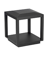 Sandy Black Aluminium & Glass LED 15Watt 220-240Volt 155Lm IP65 3000K L:25 W:25 H:26 cm
