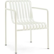 Palissade Dining Armchair, сталь, порошковая окраска, кремово-белый