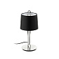 24035-06 MONTREAL CHROME TABLE LAMP BLACK LAMPSHADE настольная лампа Faro barcelona