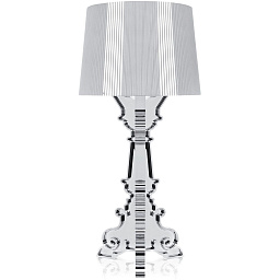 907200 Kartell Bourgie настольная лампа с серебристым абажуром