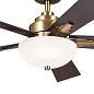 52" Vinea 5 Blade LED Indoor Ceiling Fan Brushed Natural Brass люстра-вентилятор 300345BNB Kichler — фото 9