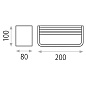 ACB Iluminacion Icon 16/3089-20 Бра Текстурированный белый, LED 1& 215;10.5W 3000K 1100lmI, Встроенный LED