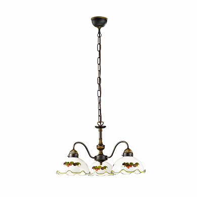 люстра с тремя плафонами