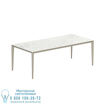 СТОЛ U-NITE 220X100CM SAND С КЕРАМИЧЕСКОЙ СТОЛЕШНИЦЕЙ ИЗ BIANCO STATUARIO Royal Botania