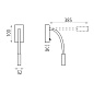 ACB Iluminacion Cio 16/3239 Настенный светильник Текстурированный черный, LED 1x3W 3000K 315lm, Встроенный светодиод, С выключателем, Регулируемый