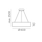 C3450270B ACB Dilga SP 60 LED круглый подвесной светильник с непрямым светом белый; опаловый — фото 2