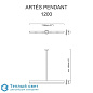 ARTES 1200 подвесной светильник CTO LIGHTING ARTPE1BZHA — фото 4