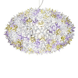 9280LV Kartell Bloom подвесная люстра с кристаллами лавандового оттенка
