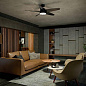 54" Daya Fan Satin Black люстра-вентилятор 310072SBK Kichler — фото 1