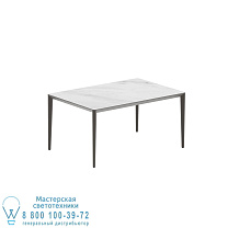 СТОЛ U-NITE 150X100CM БРОНЗОВЫЙ С КЕРАМИЧЕСКОЙ СТОЛЕШНИЦЕЙ BIANCO STATUARIO Royal Botania