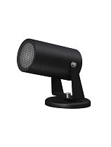 Dark Anthracite Aluminium & Clear Glass Honeycomb Antiglare Diffuser LED GU10 1x10 Watt 220-240 Volt Bulb Excluded IP54 D: 5.5 W: 9.5 H: 11.5 cm