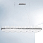 Kolarz Rettangolo 6040.80150/W люстра сусальное серебро белый длина 155cm мин. высота 29cm макс. высота 262cm 1 лампа led — фото 1