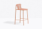 Tribeca Высокий стальной стул с порошковым покрытием со спинкой Pedrali PID382787