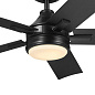 52" Tide 5 Blade Weather+ Outdoor Ceiling Fan Satin Black уличная люстра-вентилятор 310126SBK Kichler — фото 8