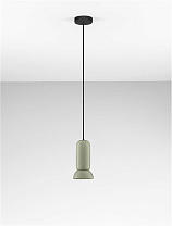 Matt Green Ceramic Shade & Sandy Black Steel Base LED GU10 1x10Watt 100-240Volt IP20 Bulb Excluded D:11 H:223 cm