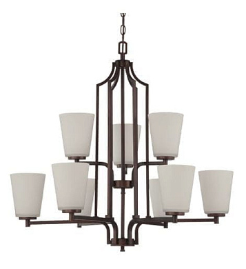 Brighton Nine Light 2-Tier Chandelier люстра tL* Custom Lighting CH3052