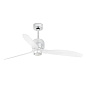 33394DWP-9 DECO FAN Ø1280MM CHROME BLADES TRANS 17W 3000K W/R люстра с вентилятором Faro barcelona — фото 2