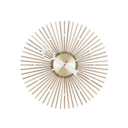 20126301 Popsicle Vitra Настенные часы из орехового дерева с круглыми спицами