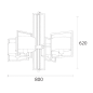 Conniston Nickel Pendant люстра Heathfield