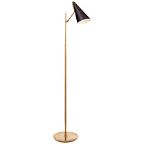 Clemente Floor Lamp полированная старая латунь с черным