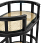 111935 Trolley Bahamas black finish natural cane Eichholtz