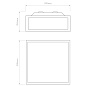 1121056 Mashiko 200 Square Astro lighting потолочный светильник бронза — фото 2