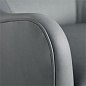 8142 Delfino Chair Anchor Grey Leather Swivel Arteriors мягкое сиденье — фото 4