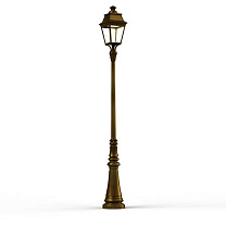 Avenue 3 N° 7; Clear glass Built-in LED 3000°K warm white 35W; Gold patina