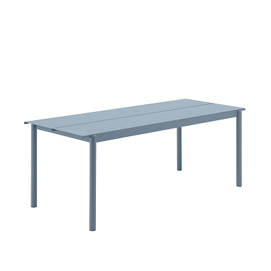 Muuto Linear Стол стальной 75x200 см, бледно-голубой LSTTAB200A05