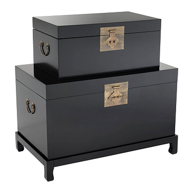 110577 Chests Kani black finish set of 2 шина Eichholtz