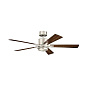 52" Lucian Elite Fan Brushed Nickel люстра-вентилятор 330000NI Kichler — фото 1