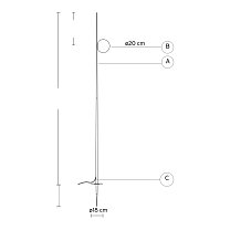 Atmosphere HP302ENEXT, высота 260 см, в грунт (35 см), уличный IP55, чёрный